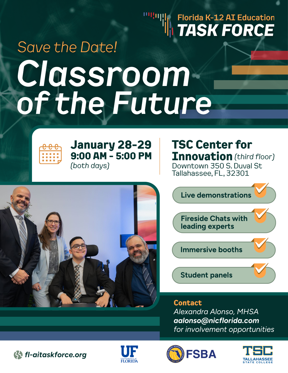 2026 Classroom of the Future Save the Date flier